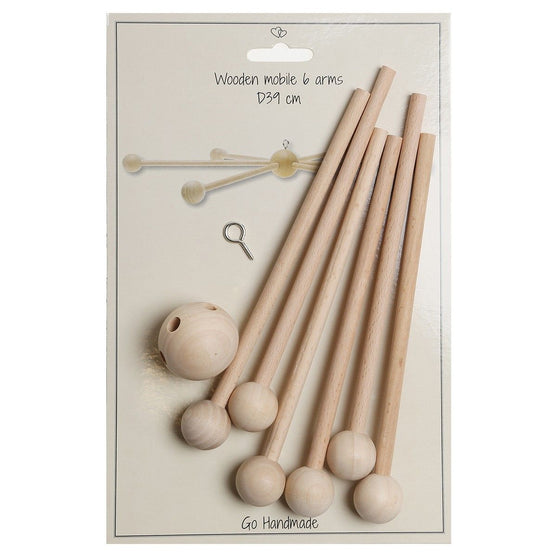 Drewniany Wieszak na Grzechotki - Go Handmade
6
