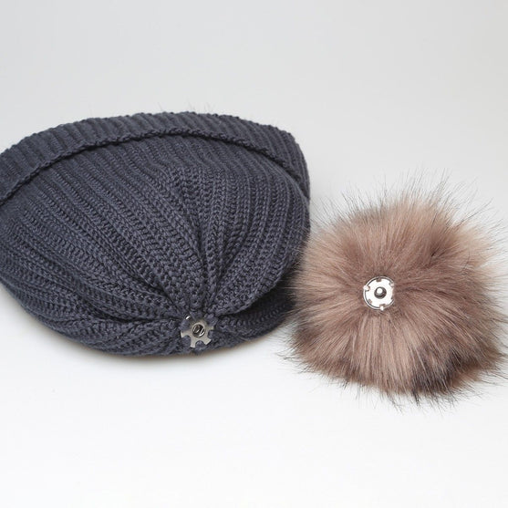 Pompon - Brązowy - Go Handmade
2
