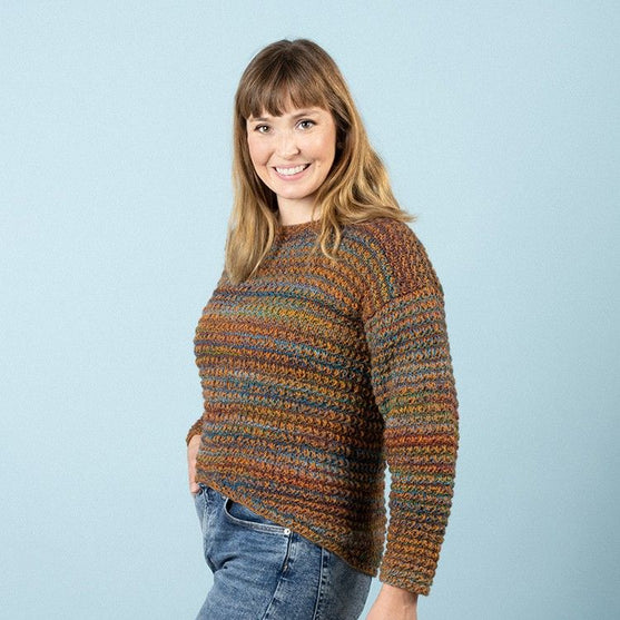 Nanna - Sweter wzorem reliefowym
2