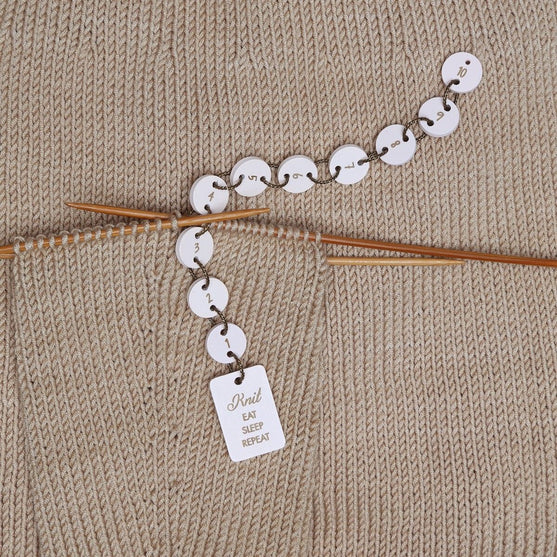 Drewniany licznik dziewiarski - Go Handmade
3