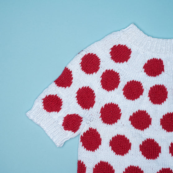 Biała koszulka w czerwone grochy - Dziecięcy T-shirt - Tour de France
2