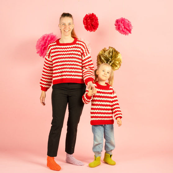 Candy Cane Stripes - Dziecięcy Sweter
3