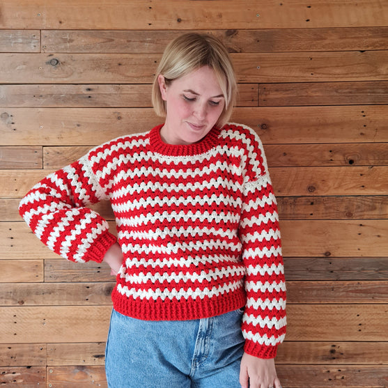 Candy Cane Stripes - Sweter
5