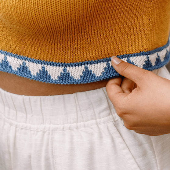 Bevelled Tank - Intarsja Top
3