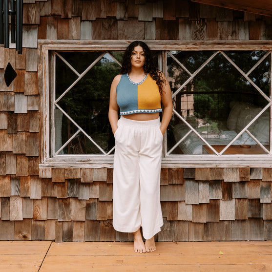 Bevelled Tank - Intarsja Top
8