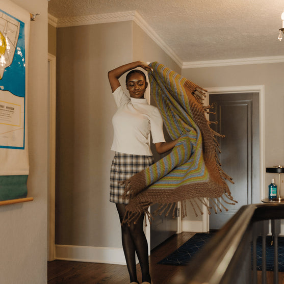 Demeter - Szal z koralikami
3