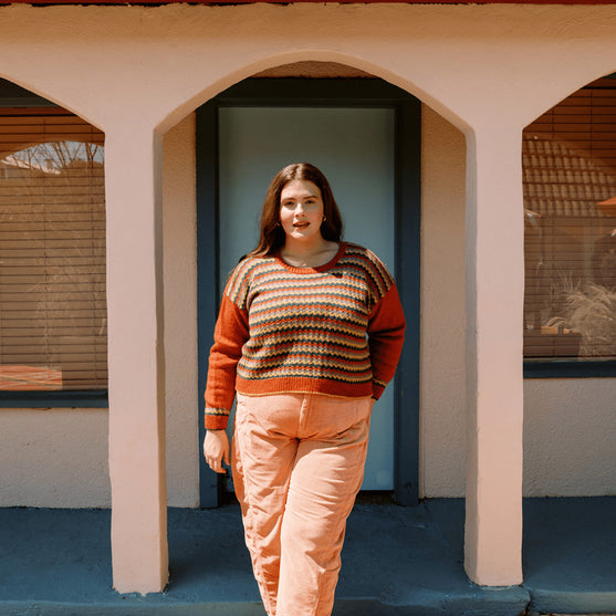 Lurdes - Sweter Chevron
2