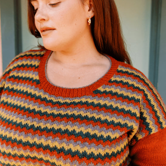 Lurdes - Sweter Chevron
6
