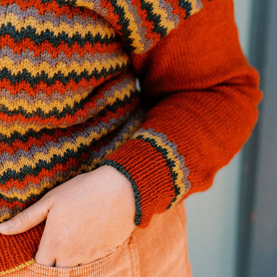 Lurdes - Sweter Chevron
8