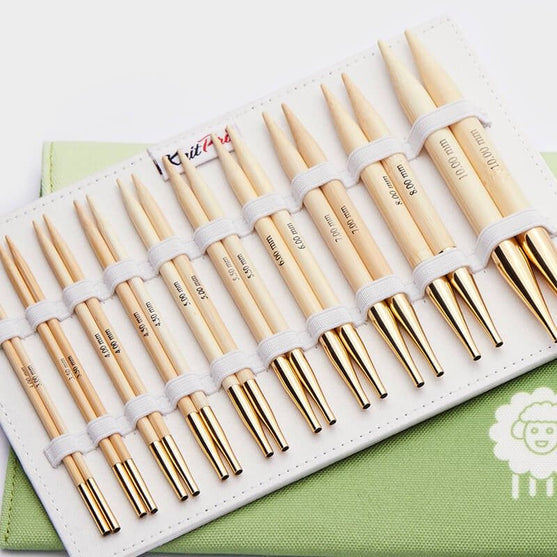 Bamboo Deluxe Zestaw Wymiennych Drutów na żyłce - KnitPro
2