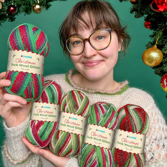 Christmas Sock Wool Glitter (Edycja Limitowana) - Hobbii
8