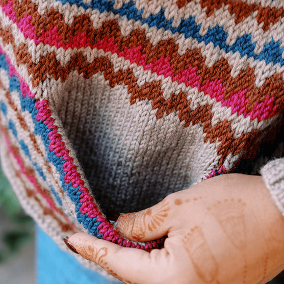 Ottolie - Kardigan Chevron z Kieszeniami
7