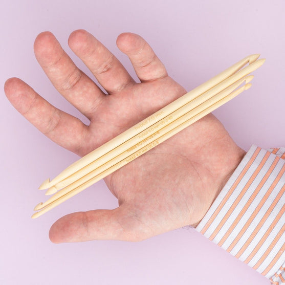 Bamboo Zestaw Podwójnych Szydełek Tunezyjskich - 20 cm - Hobbii
4