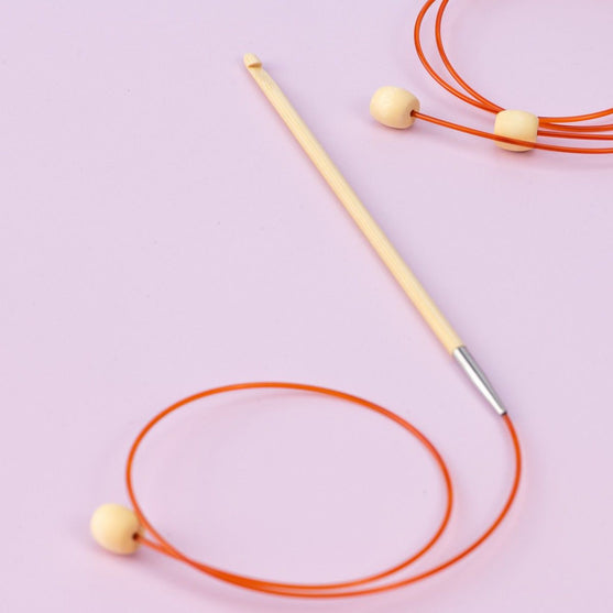 Bambusowe szydełko tunezyjskie z żyłką - 50 cm - Hobbii
5