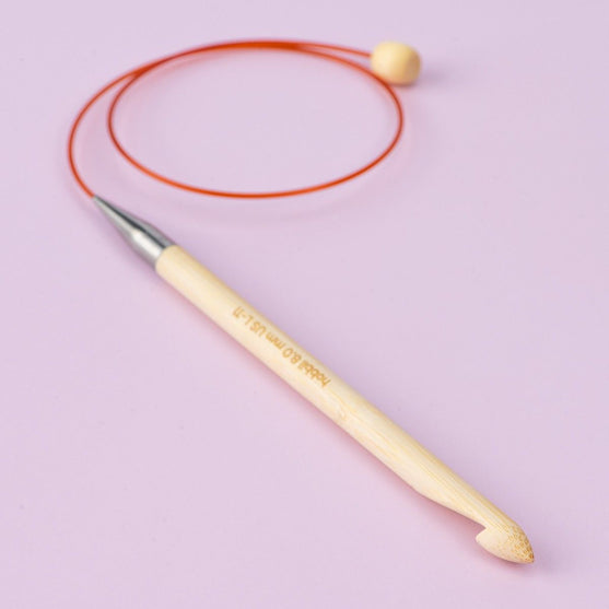 Bambusowe szydełko tunezyjskie z żyłką - 50 cm - Hobbii
2