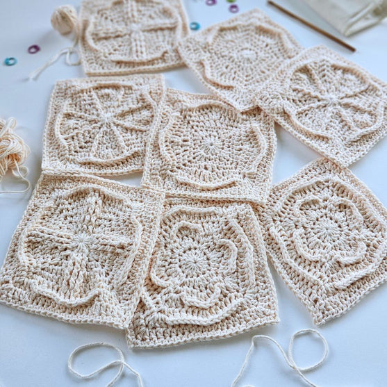 Compass Rose - Zachód - Kwadrat Granny
3