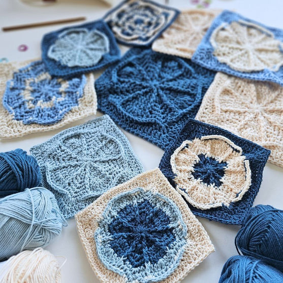 Compass Rose - Zachód - Kwadrat Granny
2