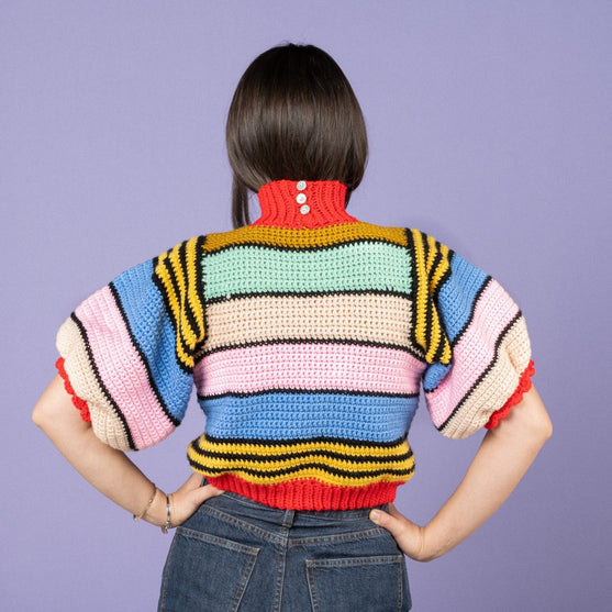 Heart on Crop - Sweter
4
