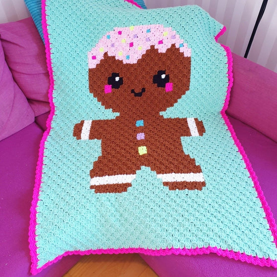Kawaii Piernikowy Chłopiec - Kocyk
3