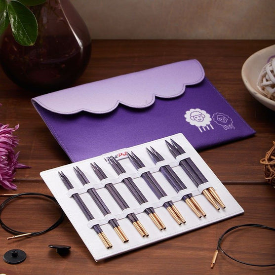 J'Adore Cubics Deluxe Zestaw wymiennych drutów na żyłce - KnitPro
4