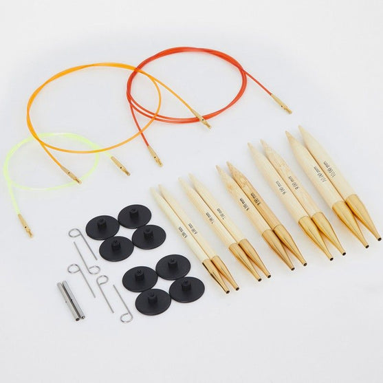 Zestaw wymiennych drutów na żyłce Bamboo - Grube druty - KnitPro
4