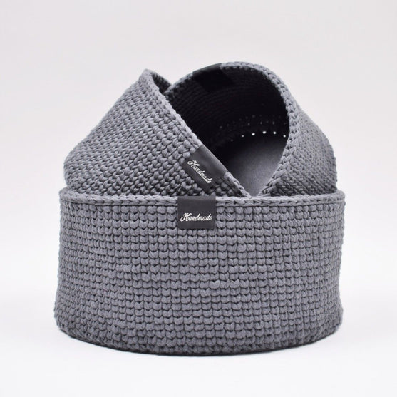 Ribbon Koszyki ze skórzanym dnem – Knit Stitch
5