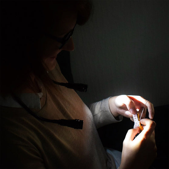 Lampa na szyję Deluxe - Czarny - Hobbii
8