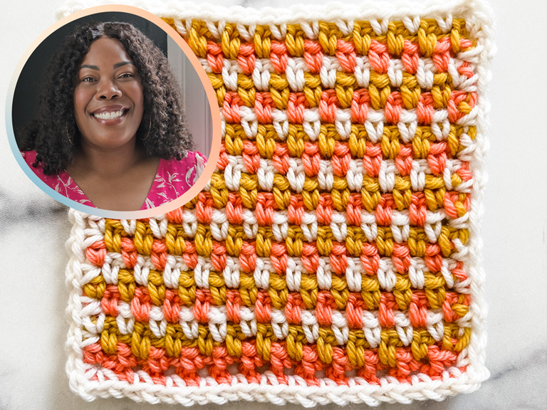 How to Crochet the Tri Color Linen Stitch