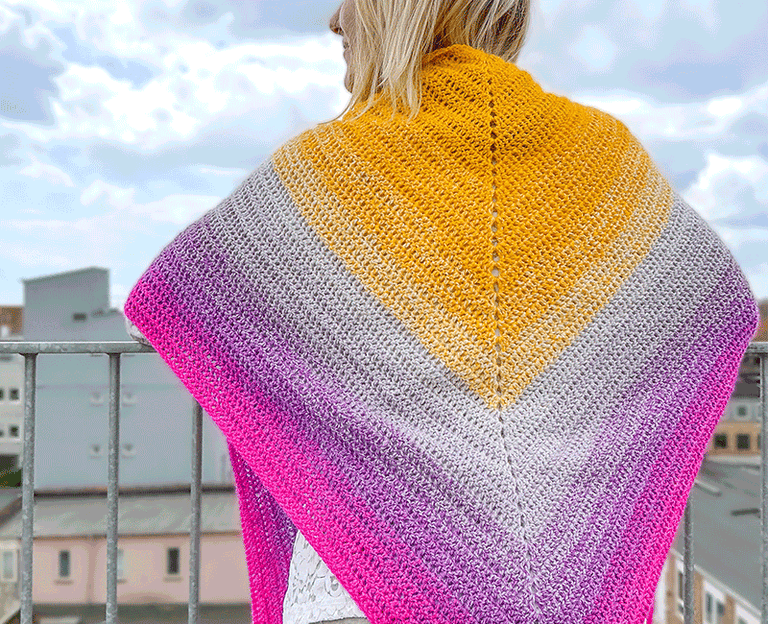 Crochet School: Simple Lines Shawl