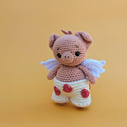 Cupid Piglet - Amigurumi