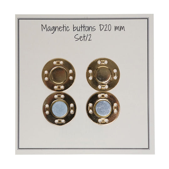 Magnetyczny zatrzask - 20 mm - Go Handmade