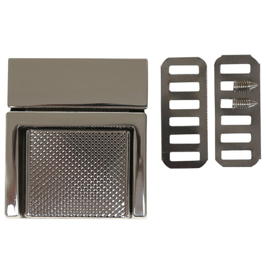 Metalowe zamknięcie do torebki - 35 x 31 mm - Go Handmade