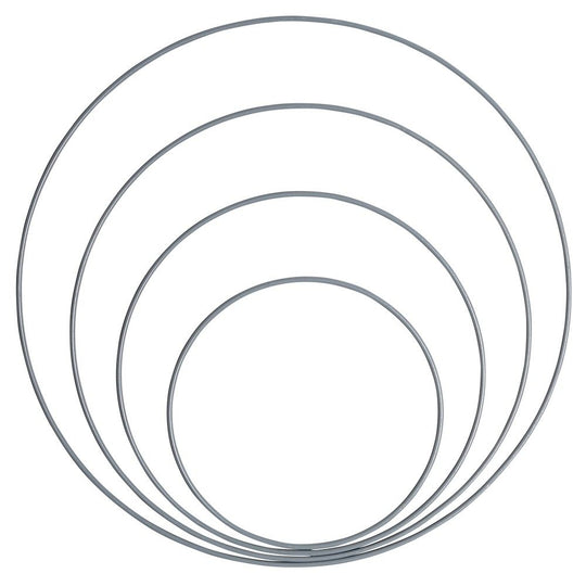 Miks metalowa obręcz (15, 20, 25 i 30 cm), 4 sztuki - Go Handmade