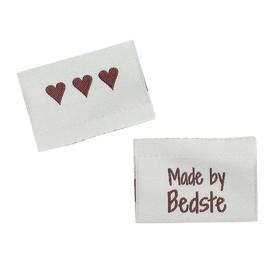 10 Labels - Made by Bedste - 3,5 cm - Sky Blue - Go Handmade