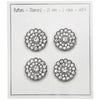 

Guziki Bling - Małe Kamienie - Srebrne - 4 szt. - Go Handmade
3