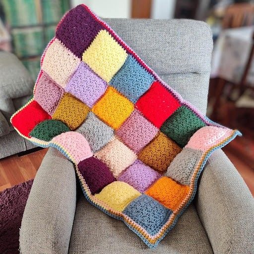 Soft Squares - Pikowana narzuta