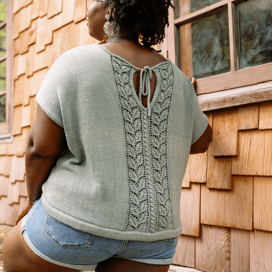 

Floreale Top - Koszulka z koronką z tyłu
1