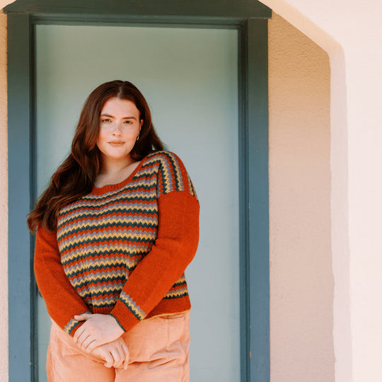 Lurdes - Sweter Chevron