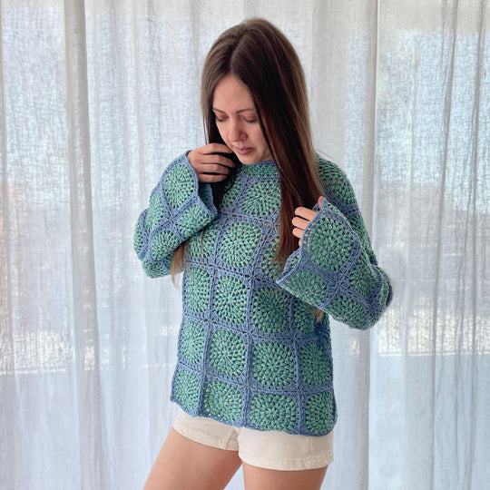 Spring Mosaic - Sweter