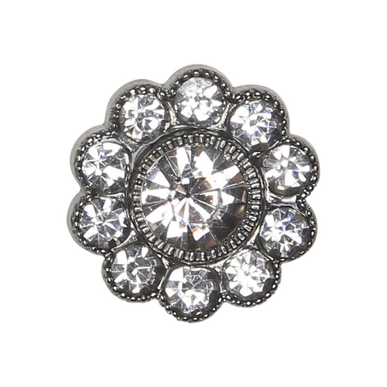 

Guziki Bling - Duże Kamienie - Srebrne - 4 szt. - Go Handmade
1