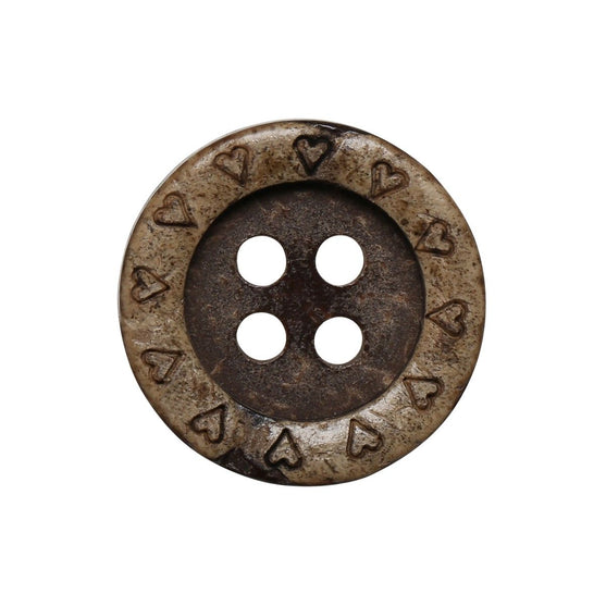 

Guziki Kokosowe  - Serca - Go Handmade
3