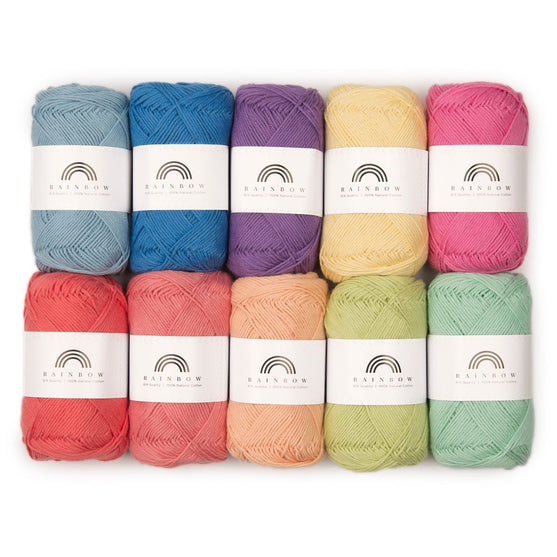 

Rainbow Cotton 8/4 Color Pack 10 - Hobbii
1