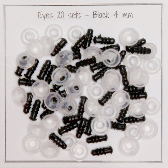 Oczka zaciskowe - 4 mm - Go Handmade