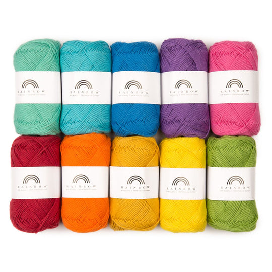 Rainbow Cotton 8/4 Color Pack 09 - Hobbii