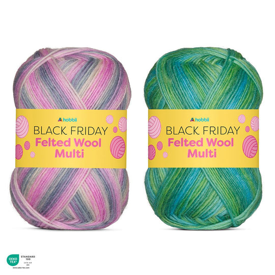 Black Friday Felted Wool Multi (Edycja Limitowana) - Hobbii