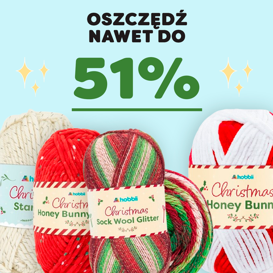 Zaoszczędź do 51% na świątecznej włóczce🎄