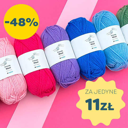 Zaoszczędź 48% na Friends Wool!