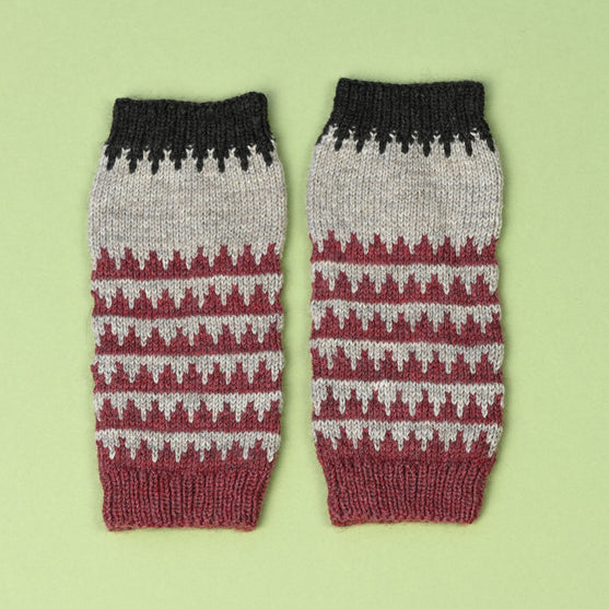 

Ocieplacze na ręce we wzorze Fair Isle
8