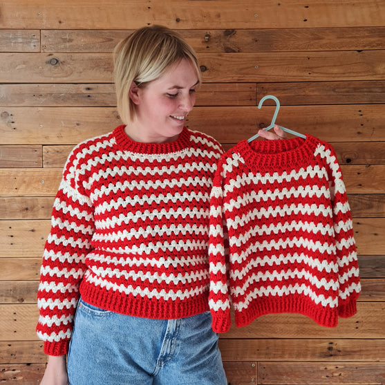 

Candy Cane Stripes - Sweter
6