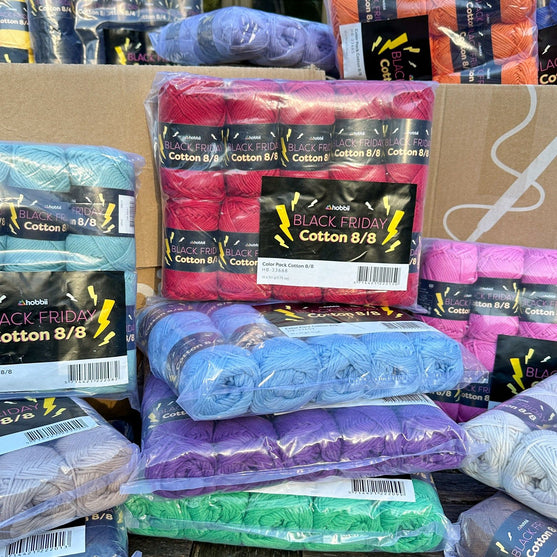 

Black Friday Cotton 8/8 Color Pack (Edycja Limitowana) - Hobbii
2